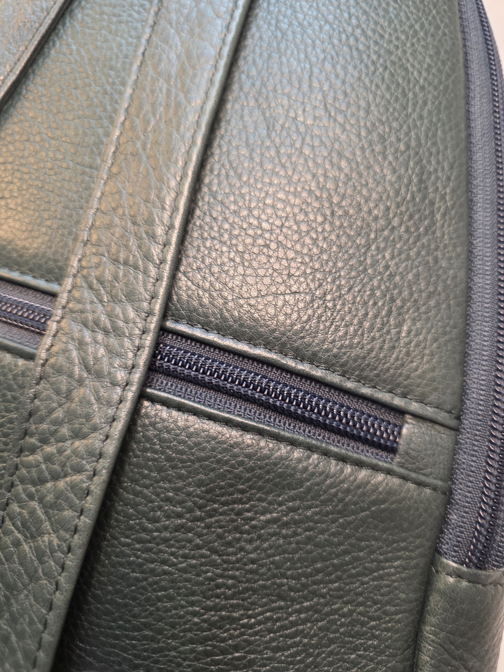 Osgoode Marley Genuine Leather Teardrop Backpack | RFID Protected - Picture 11 of 15